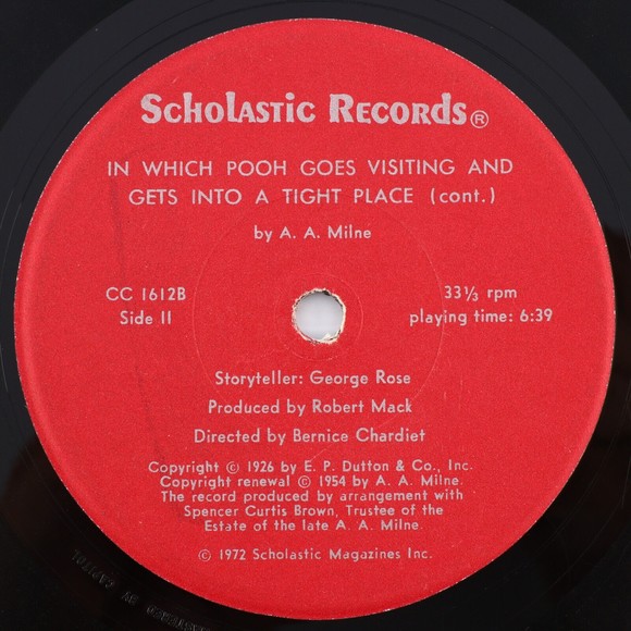 In Which Pooh Goes Visiting & Gets Into A Tight Place Winnie 33 rpm 7" Record - Picture 5 of 8
